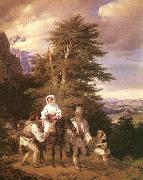 unknow artist Rumanian Family Going to the Fair china oil painting reproduction